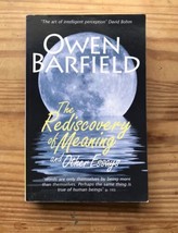 The Rediscovery Of Meaning And Other Essays Owen Barfield Paperback Book - £18.69 GBP