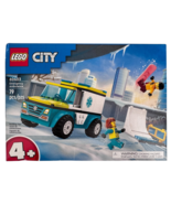 LEGO® City Emergency Ambulance and Snowboarder 60403 NEW - $17.46 CAD