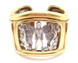 Authentic! Kieselstein Cord 18k Gold Diamond Angel In My Window Bangle Bracelet - £14,154.84 GBP