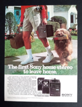 1981 Sony Home Stereo Transound XF-5000 Dog Vintage Magazine Cut Print Ad - $7.99