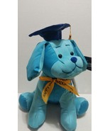 BLUE Graduation Autograph Stuffed Dog - Congrats Grad ! 10.5&#39;&#39; Plush Teddy - $17.62