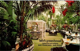 Lehr&#39;s Greenhouse Restaurant &amp; Antiques San Francisco San Diego Postcard - £7.66 GBP