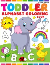 100 Page Kids Alphabet Coloring Book, Toddler Educational Activity Book - $8.02