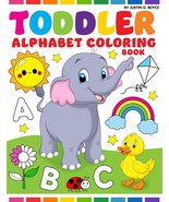 100 Page Kids Alphabet Coloring Book, Toddler Educational Activity Book - $147.36 MXN