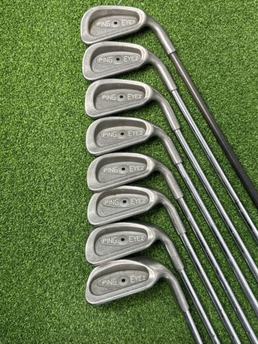 Primary image for Ping Eye 2 Irons Set Black Dot 2,3,5,6,7,8,9,S Iron Right Handed Reg Steel Shaft