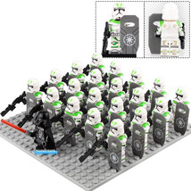 Star Wars 442nd Siege Battalion Clone Trooper Army Lego Moc Minifigure Set 21Pcs - £25.99 GBP