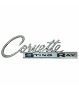 C2 1963-1965 Corvette Sting Ray Deck Lid Emblem Metal Sign - £70.78 GBP