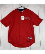 Los Angeles LA Angels MLB Nike Fit Medium Red Jersey New Men - $111.67 CAD