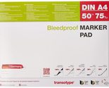 Transotype Bleed Proof Alcohol Marker Pad, A4, 50 Sheets - $29.99