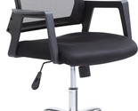 Office Chair In Black Mesh From Hodedah Import. - $132.95