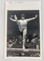 Vintage Mary Lou Retton Balance Beam Black White Photograph - $29.69