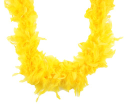 Yellow Gold 45 gm 72 in 6 Ft Mardi Gras Chandelle Feather Boa - $6.64