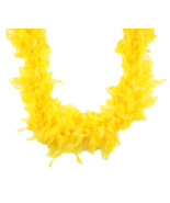 Yellow Gold 45 gm 72 in 6 Ft Mardi Gras Chandelle Feather Boa - £5.41 GBP