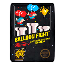Balloon Fight NES Box Retro Video Game By Nintendo Fleece Blanket - $45.25+