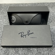 Ray Ban Tech Black Hard Shell Eyeglasses Case With Box And Pamphlet No G... - £7.92 GBP