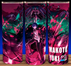Persona 3 Reload Makoto Yuki w/ Persona Gaming RPG Anime Cup Mug Tumbler 20 oz - £15.42 GBP