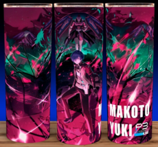 Persona 3 Reload Makoto Yuki w/ Persona Gaming RPG Anime Cup Mug Tumbler 20 oz - £15.70 GBP