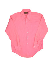Vintage Vagabond Dress Shirt Mens 15.5 34 Pink Long Sleeve Permanent Press - $22.98