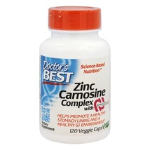 Doctor&#39;s Best Zinc Carnosine Complex with PepZin GI, 120 Vegetarian Capsules - £21.25 GBP