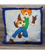 Vintage 2000 Digimon Pillow Yamato Matt Ishida Tsunomon Blue Watermarks ... - £24.97 GBP