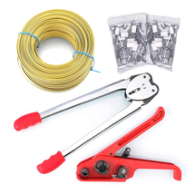 Pallet Packaging Strapping Banding Kit Tensioner Tool Sealer Banding Rol... - £77.46 GBP