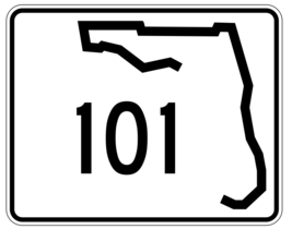 Florida State Road 101 Sticker Decal R1429 Highway Sign - $1.45+