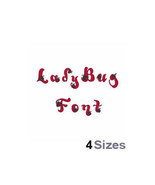 Ladybug - Machine Embroidery Font - $4.99