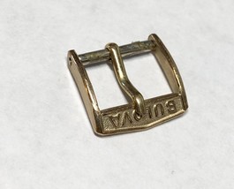 Bulova Vintage Wristwatch Buckle 13MM Early Pattern Gold-Tone USA Made - $60.78