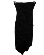 Women&#39;s XS, Heart Moon Star Black Shimmery Strapless Bodycon Formal Dress - £19.65 GBP