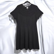 Dress Barn Sweater Dress Woman Size Extra Large Black Knit Short Sleeve - £9.61 GBP