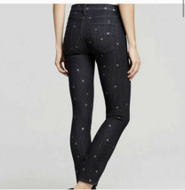 Current / Elliot Stiletto Skinny Jeans Washed Black Mini Stars 30 Ankle USA - $34.62