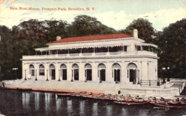 Brooklyn New York~New Boat House ~1912 Postcard - £4.70 GBP
