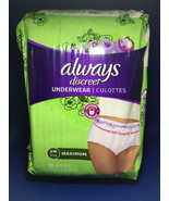 Always Discreet undergarments for women New sealed in packaging - $19.80