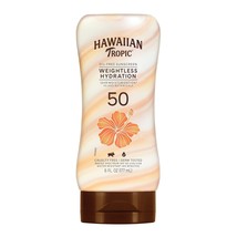 Hawaiian Tropic Weightless Hydration Lotion Sunscreen SPF 50, 6oz | Oil Free Sun - £20.77 GBP