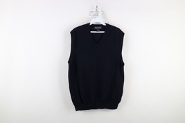 Brooks Brothers Mens Large Thrashed Blank Merino Wool Knit Sweater Vest ... - $29.65