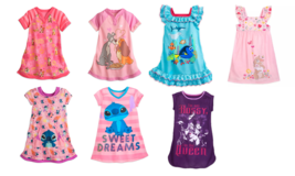 Disney Store Nightshirt Nightgown Girls Stitch Chip and Dale Lady Tramp ... - £31.84 GBP