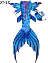 Fairy Mermaid Tail Swimmable Royal Blue Mermaid Costumes Swimming mermai... - £80.12 GBP