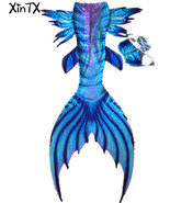 Fairy Mermaid Tail Swimmable Royal Blue Mermaid Costumes Swimming mermai... - £78.65 GBP