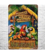 Vintage ( sold out )  Tin sign Tiki Hut Bar Beer - $293.36 MXN