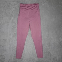 Earth Yoga Womens Leggings Size XL Pink Pockets Pull-On - £21.14 GBP