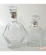 Two Glass Decanters With Glass Stoppers - $32.00