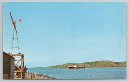 Coastal Steamer Port Albert Notre Dame Bay Newfoundland 1960s Scenic Postcard - £10.79 GBP