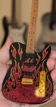 JAMES BURTON - Telecaster Red Paisley Flames Sig 1:4 Scale Replica Guitar ~New~ - $28.71