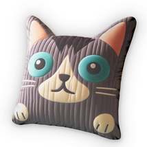 Mid-Century Modern Cat, Stuffed Animal Gift, Plush Shaped Pillow - $44.67+