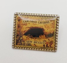 Carlsbad Caverns National Park New Mexico Souvenir Collectible Picture Pin - £15.43 GBP