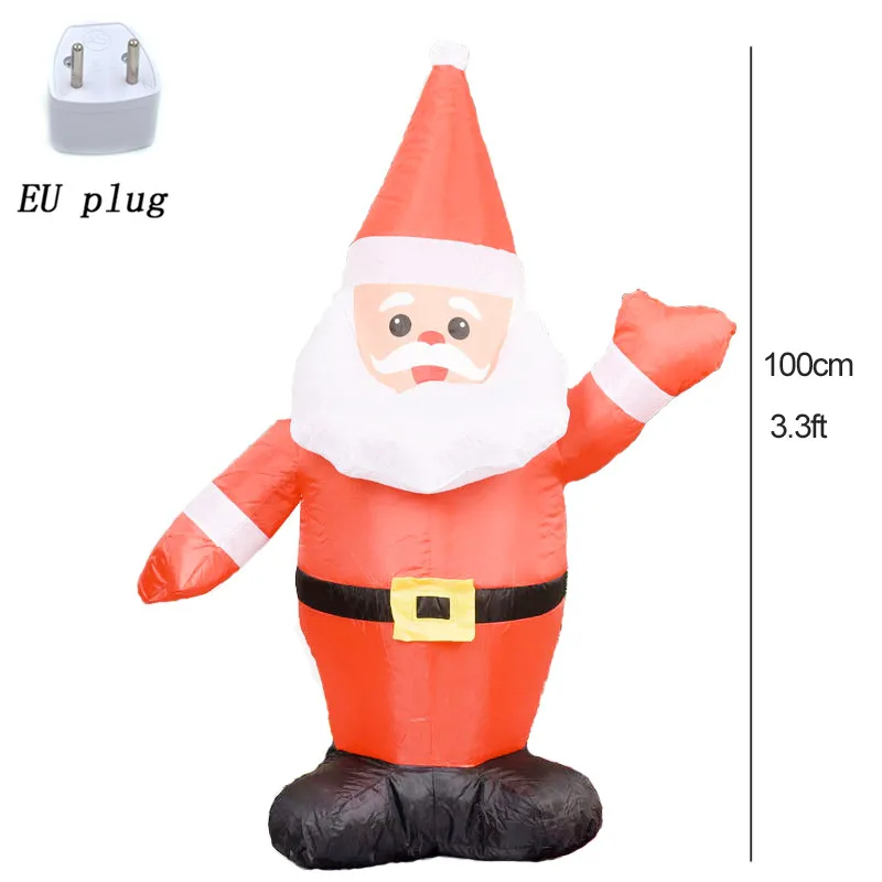 Christmas Inflatable Santa Claus Outdoor Decoration LED Lights Blow Up Santa Hom - £110.61 GBP