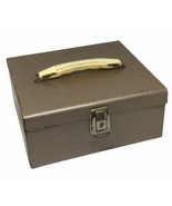 Industrial Metal Lockbox White Handle Money Box Unbranded Lock Storage V... - €34,07 EUR