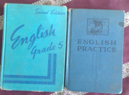 English Grade 5 (195?) English Practice (1941) Lot of 2 Vintage textbooks - £15.98 GBP