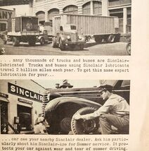 1941 Sinclair Oil Lubricants And Tires Advertisement Military Tanks DWNN12 - $197.19 MXN