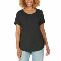 Matty M Womens French Terry Tee Top Size Large Color Black - £27.25 GBP